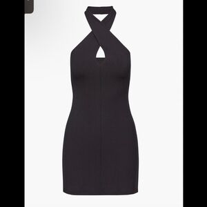 Wilfred Halter Bay Dress Ribbed Black